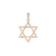 Rose Gold Star of David hexagram pendant