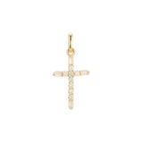 Latin cross pendant in Rose Gold, 14K Gold plating colors