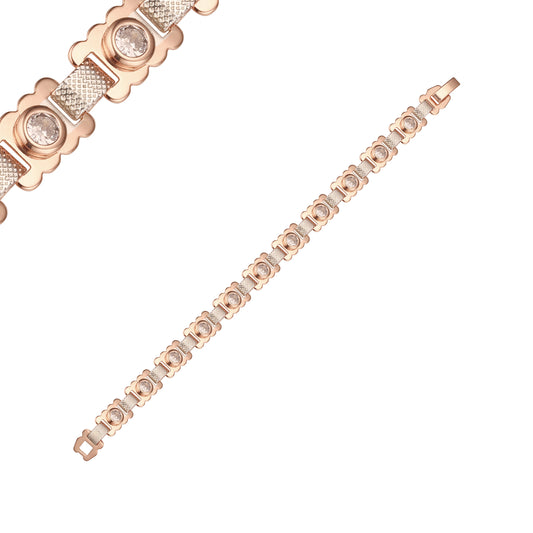 Rose Gold two tone bracelets