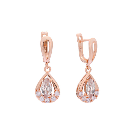 Pendientes de oro rosa