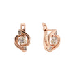 Rose Gold two tone earrings