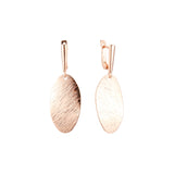 Little rose petal earrings in 14K Gold, Rose Gold plating colors