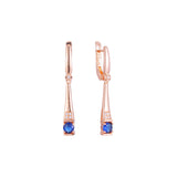 Aretes de racimo en Oro de 14K, baño de Oro Rosa colores