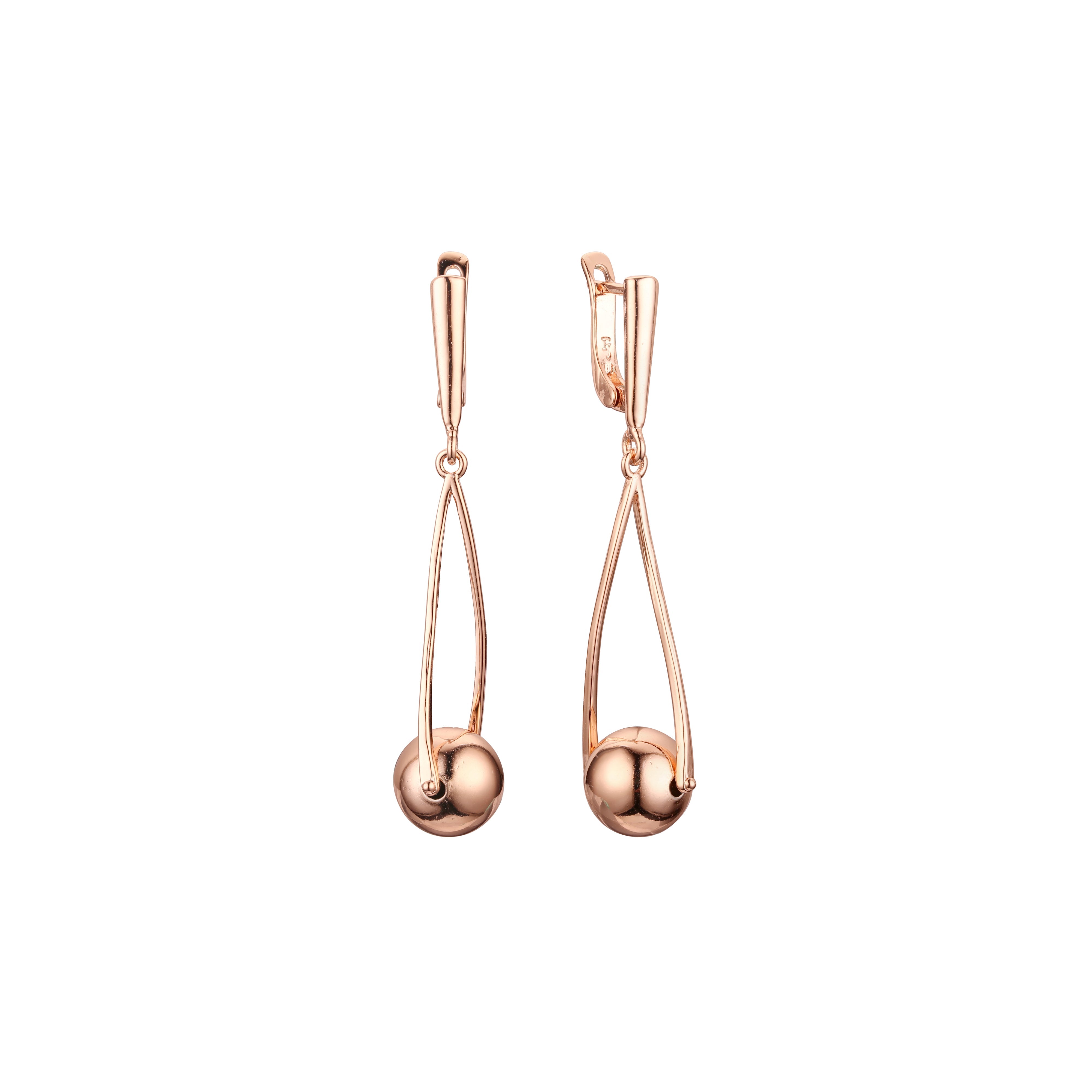 Rose Gold drop earrings