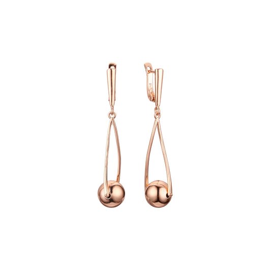 Rose Gold drop earrings