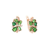 Rose Gold cluster earrings