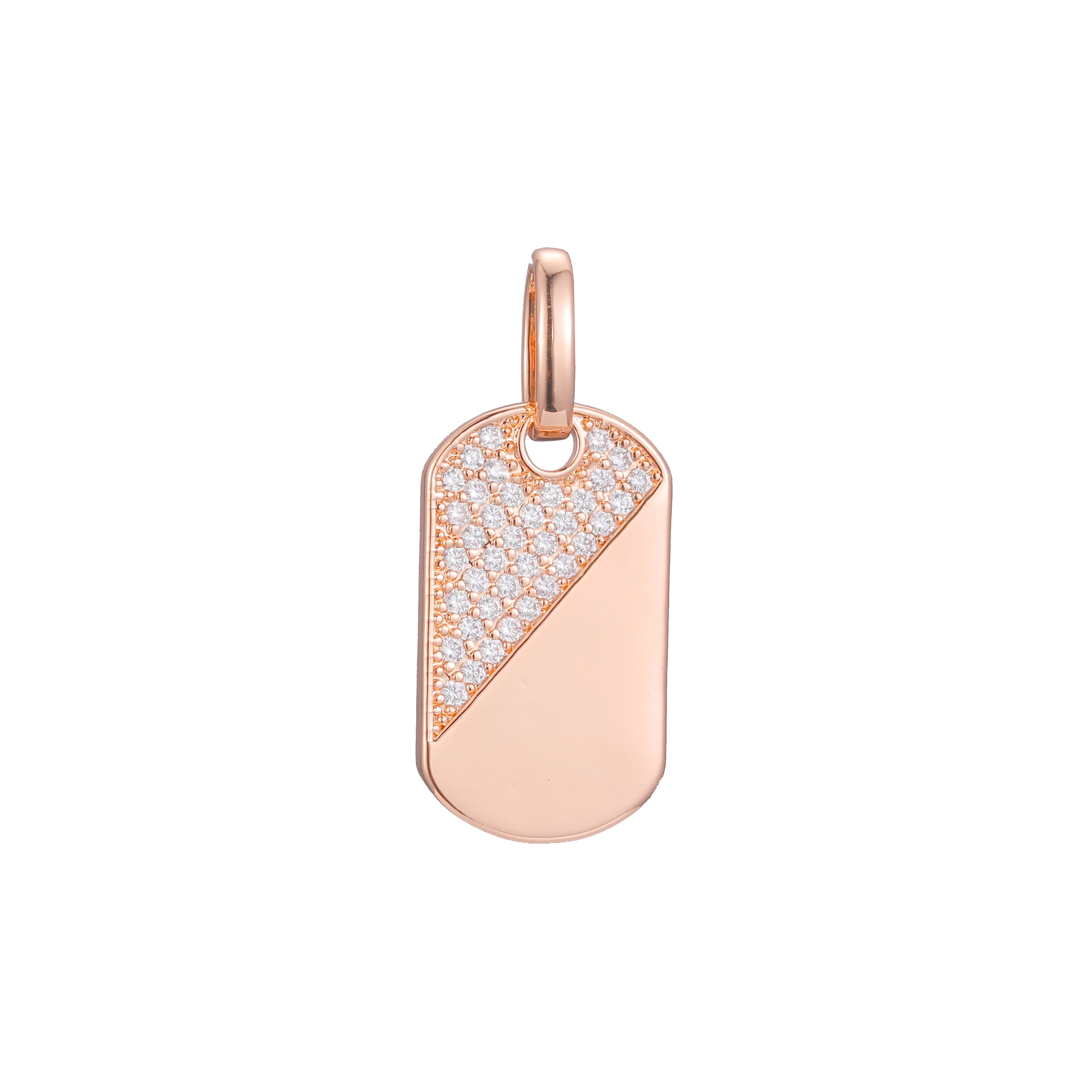 Pingente em ouro rosa, cores banhadas a ouro 14K