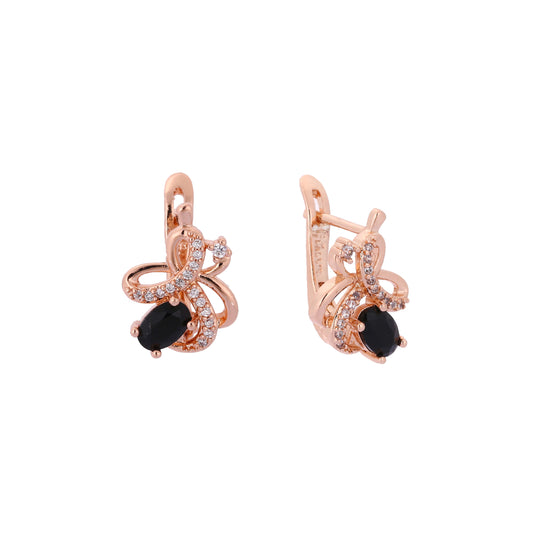 Pendientes de oro rosa