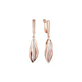 Earrings in Rose Gold, two tone plating colors