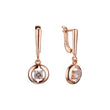 Rose Gold two tone earrings