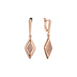 Earrings in Rose Gold, two tone plating colors