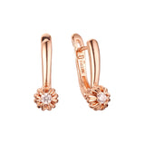 Earrings in Rose Gold, two tone plating colors