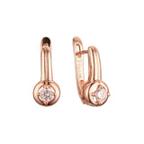 Earrings in Rose Gold, two tone plating colors