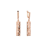 Boomerangs Earrings White Gold, Rose Gold two tone plating colors