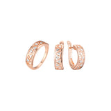 Rose Gold two tone geometirc triangles in triangles set