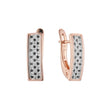 Cluster earrings in 14K Gold, Rose Gold plating colors