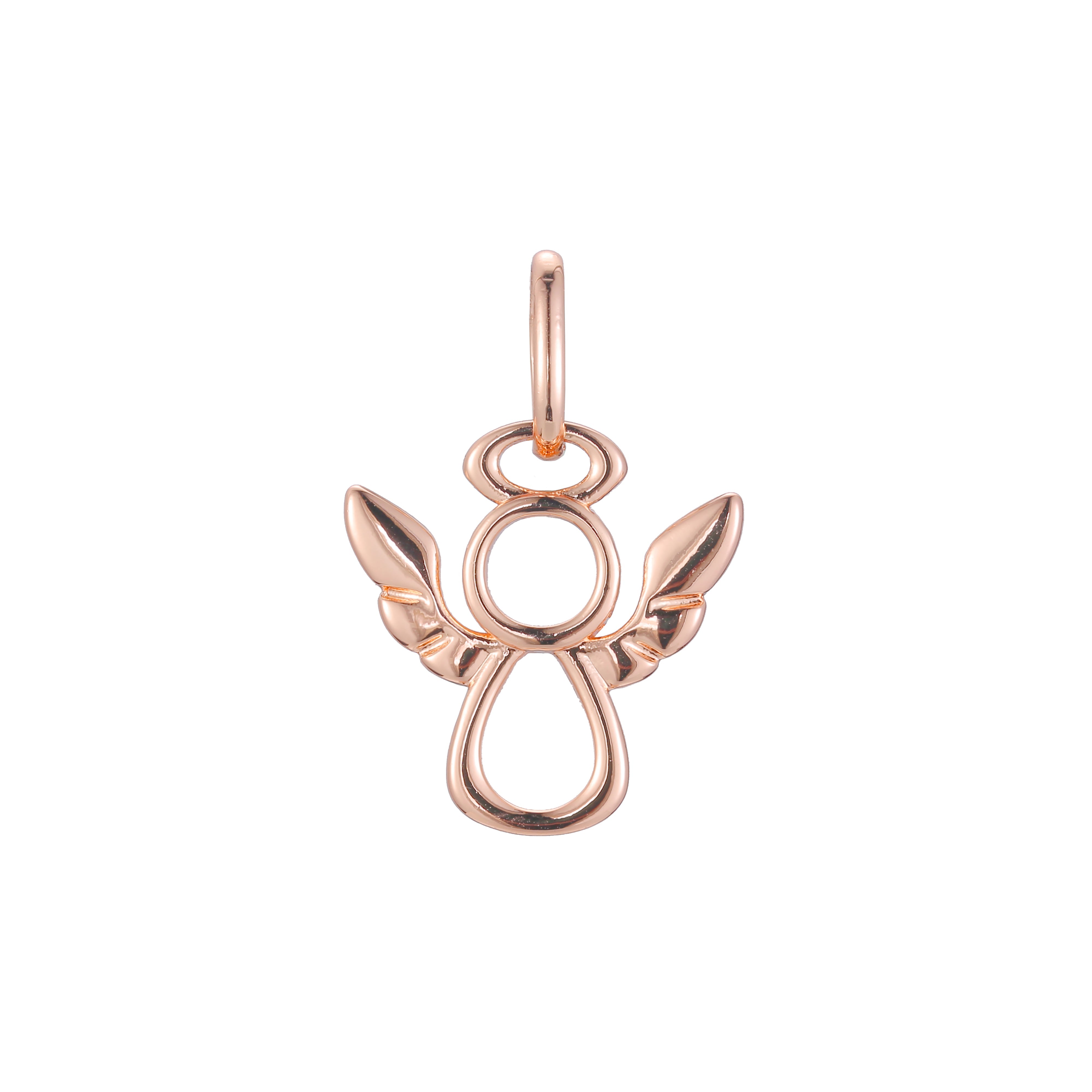 Pingente em ouro rosa, cores banhadas a ouro 14K