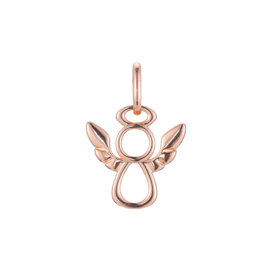 Pingente em ouro rosa, cores banhadas a ouro 14K