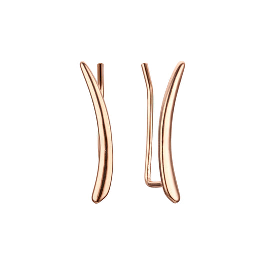 Rose Gold crawler earrings