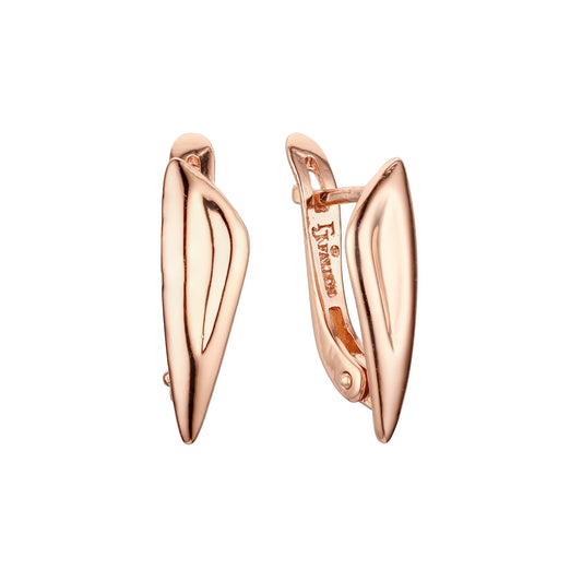 Pendientes de oro rosa