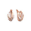 Earrings in Rose Gold, two tone plating colors