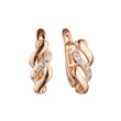 Rose Gold two tone earrings