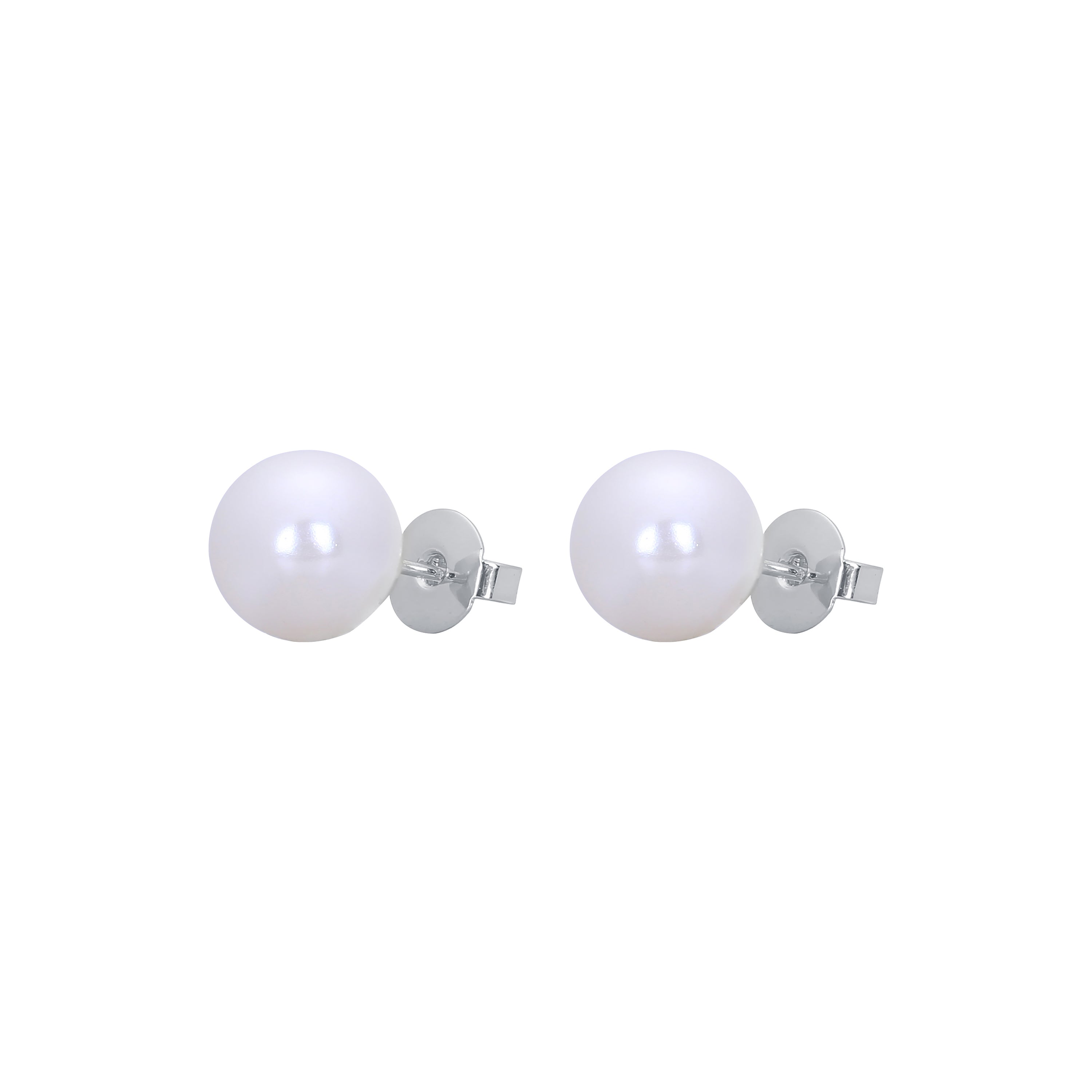 Pearl stud earrings in 14K Gold, 18K Gold plating colors