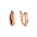 Earrings in Rose Gold, two tone plating colors