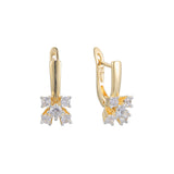 Earrings in 14K Gold, Rose Gold, two tone plating colors