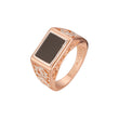 Rose Gold two tone men's rings