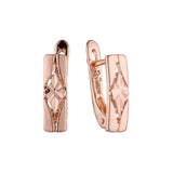 Earrings in 14K Gold, Rose Gold, two tone plating colors