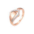 Rose Gold two tone rings