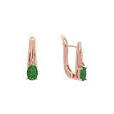 Rose Gold solitaire earrings