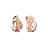 Earrings in 14K Gold, Rose Gold, two tone plating colors