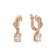 Rose Gold two tone earrings