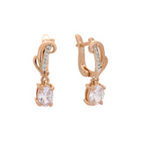 Rose Gold two tone earrings