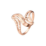 Anillos de diseño de moda de oro rosa