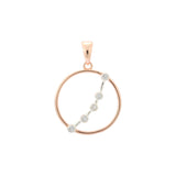 Rose Gold two tone pendant of constellation