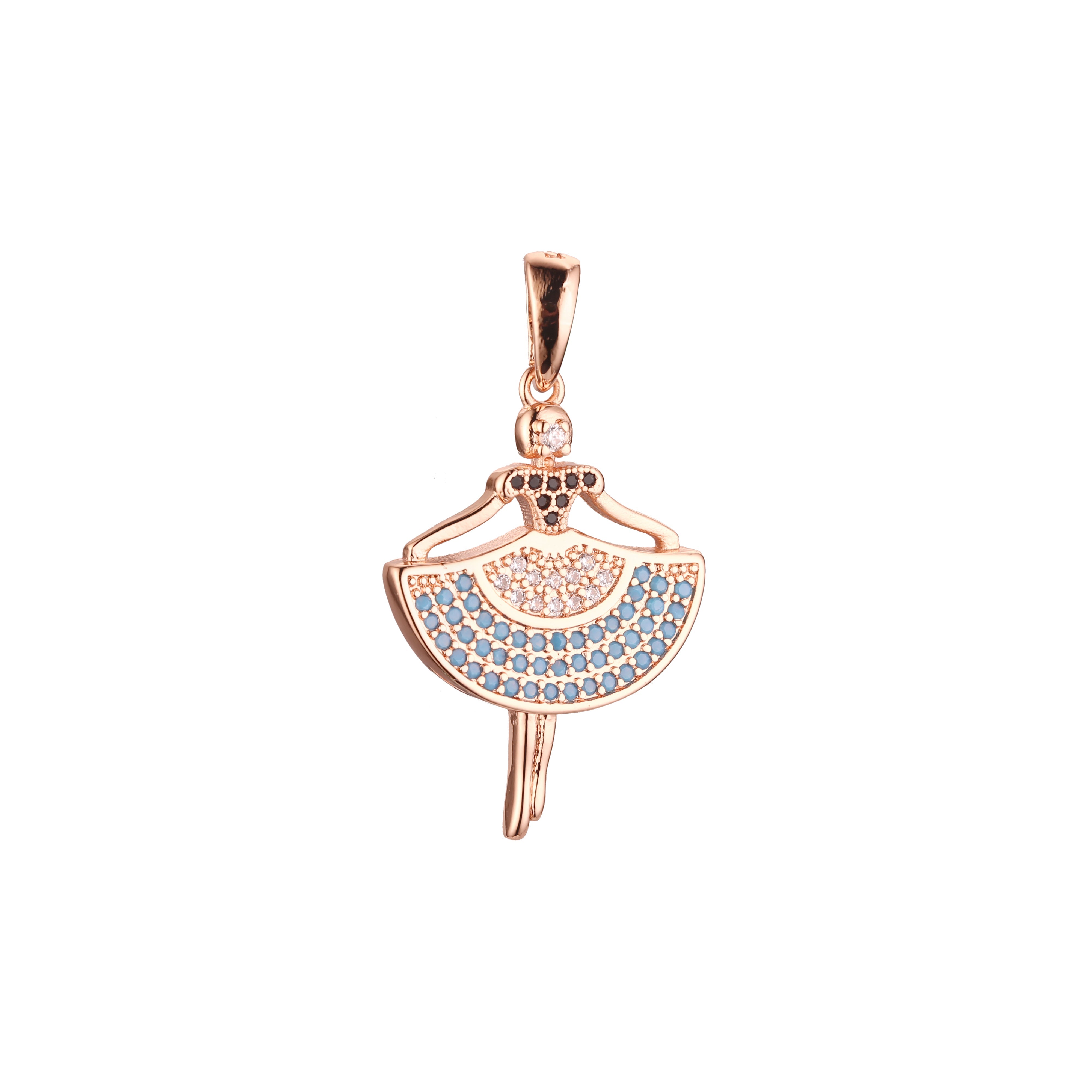 Rose Gold dancer pendant