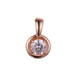 Pendant in Rose Gold two tone, 14K Gold plating colors