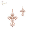 Rose Gold two tone Cross Pendant