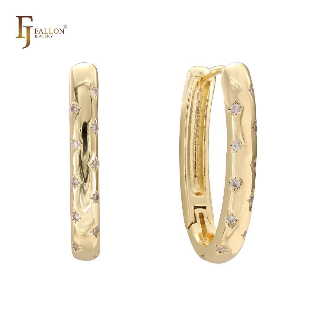 14K Gold Huggie Earrings – FJ Fallon Jewelry