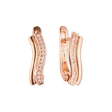 Earrings in Rose Gold, two tone plating colors