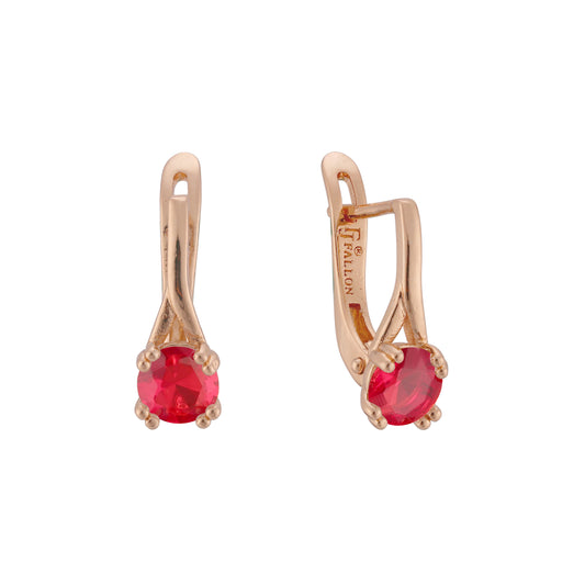 Pendientes de oro rosa