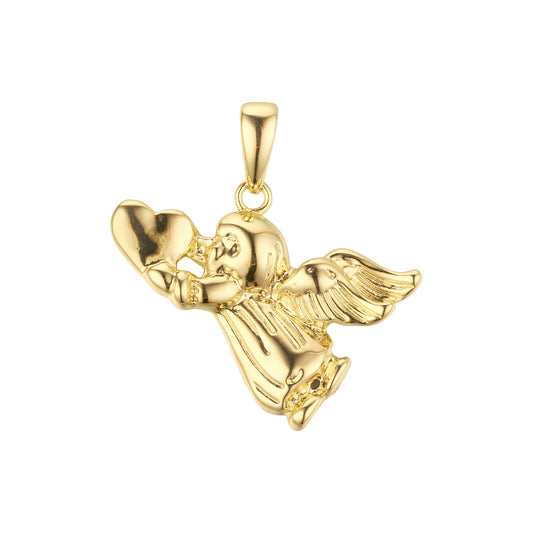 Pingente anjo cupido em ouro 14K