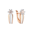 Rose Gold two tone earrings