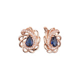 Earrings in Rose Gold, two tone plating colors