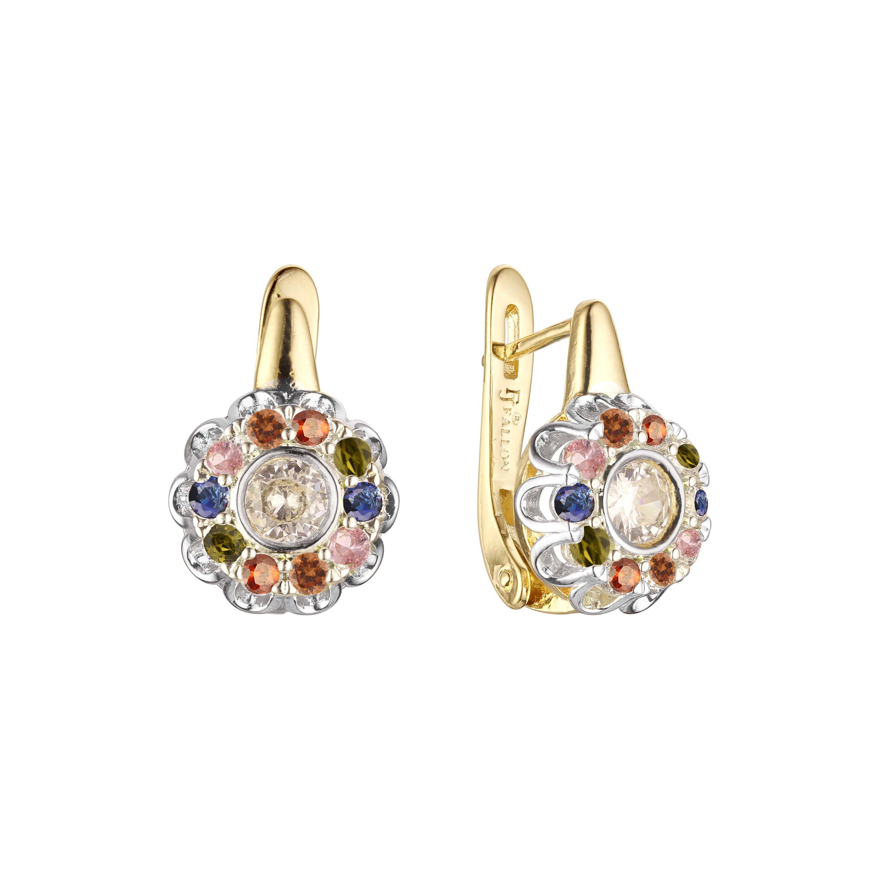 Earrings in 14K Gold, Rose Gold, two tone plating colors