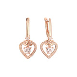 Earrings in Rose Gold, two tone plating colors