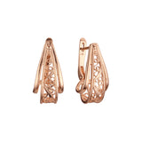 Earrings in White Gold, Rose Gold two tone plating colors